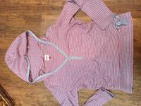 Only Hoody M 38 rot/grau gestreift Niedersachsen - Stade Vorschau
