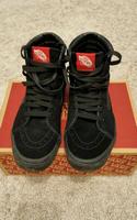 Original Vans Sk8-Hi Damen Sneaker Gr. 38,5 schwarz Leder Bayern - Erding Vorschau