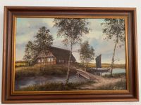 Ölgemälde / Ölbild / Bild von Herbert Lohse/ Worbswede Landschaft Niedersachsen - Göttingen Vorschau