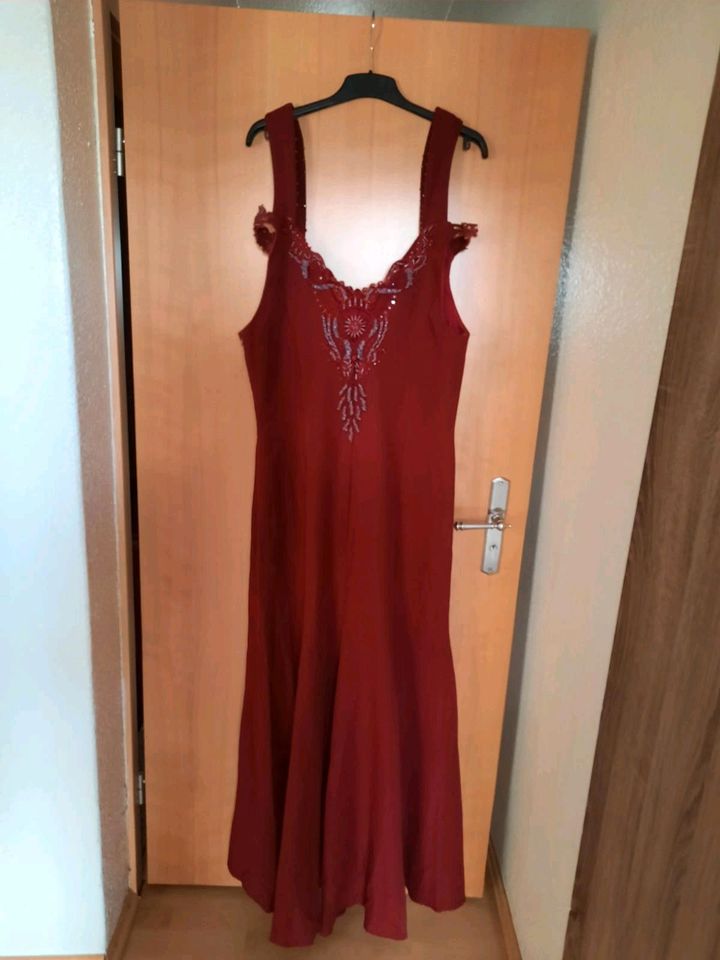 Abendkleid Bordo einmal getragen gr 44/46 in Recklinghausen