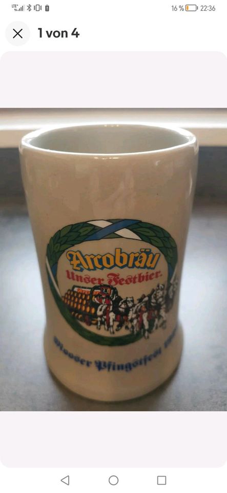 Arcobräu - Unser Festbier - Mooser Pfingstfest 1990  - sehr gut e in Deggendorf