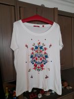 S Oliver T-Shirt mit Blumenmotiv Größe 42 Hessen - Rüsselsheim Vorschau