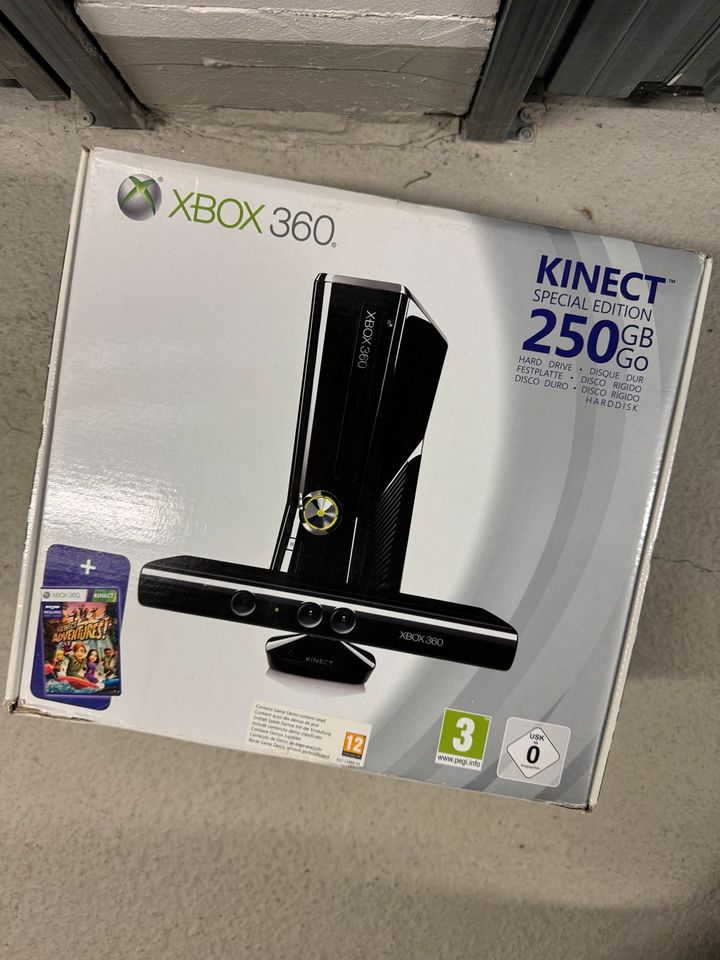 Xbox 360 Kinect 250 GB mit PC Adapter OVP Controller Modded in Hamburg