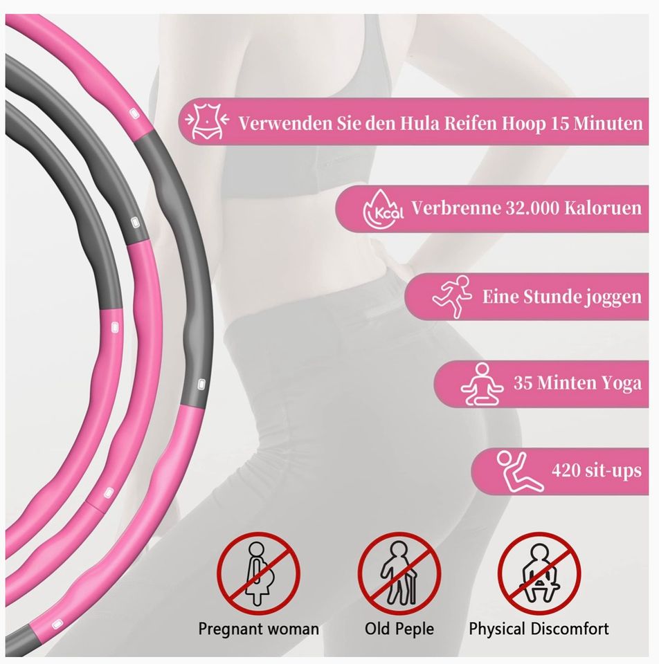 Hula Hoop Reifen 6-8 Segmente Fitness in Tessin