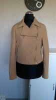 leichte Jacke Bikerjacke crop camel beige braun Gr. XS MNG Mango Friedrichshain-Kreuzberg - Friedrichshain Vorschau