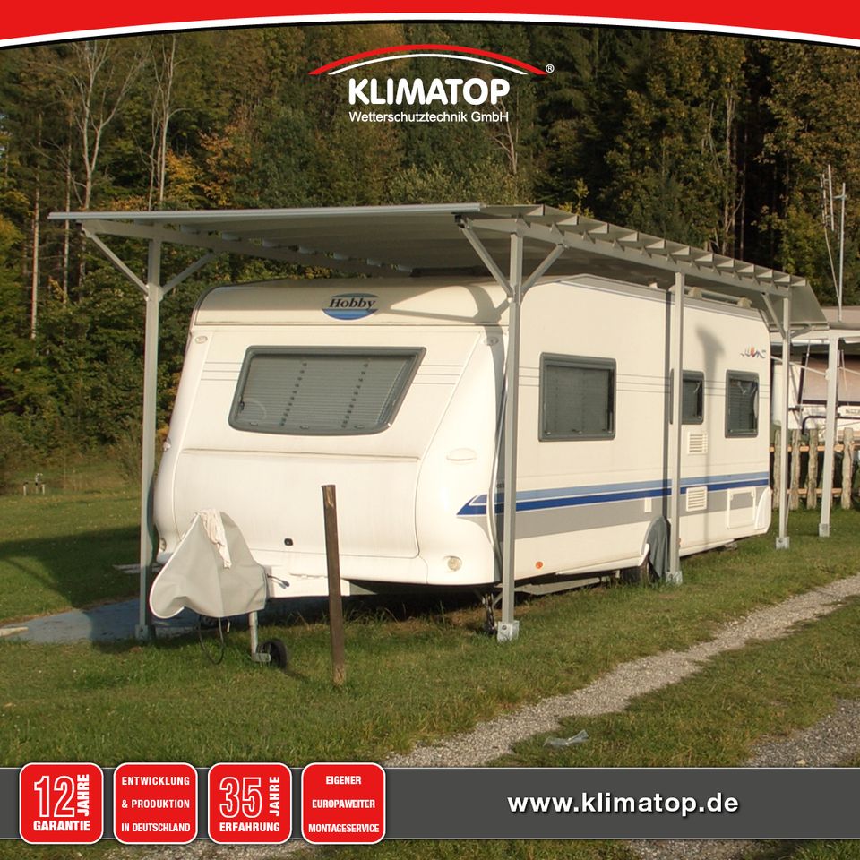 Wohnwagen Schutzdach CARATOP SELBSTSTEHEND 300 x 950 cm von KLIMATOP in Bückeburg