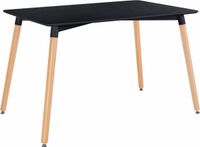 Esstisch - 120 cm - MDF Schwarz lackiert - Gesell Massivholz Nordrhein-Westfalen - Löhne Vorschau