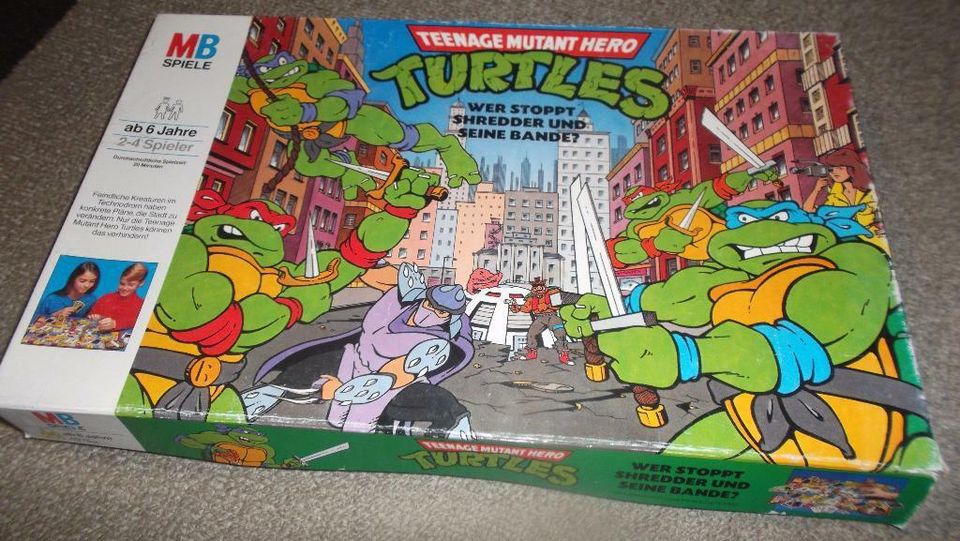 Teenage Mutant Hero Turtles-Wer stoppt Schredder? MB Spiele 1990 in Lüdersfeld