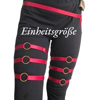 Bein-Harness mit Ringen – Rot/Gold – Einheitsgröße – Verstellbar Bremen - Vegesack Vorschau