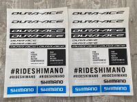 Shimano Aufkleber Dura-Ace Rennrad MTB Decals Bogen A4 Baden-Württemberg - Leimen Vorschau