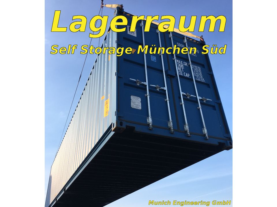 Lagerraum - Garage - Self Storage in neuen Containern zu vermiete in Höhenkirchen-Siegertsbrunn