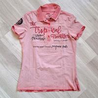 T-Shirt, Kragen, Pailletten, Damen, Camp David, Soccx, M/38, Rosa Sachsen - Glauchau Vorschau