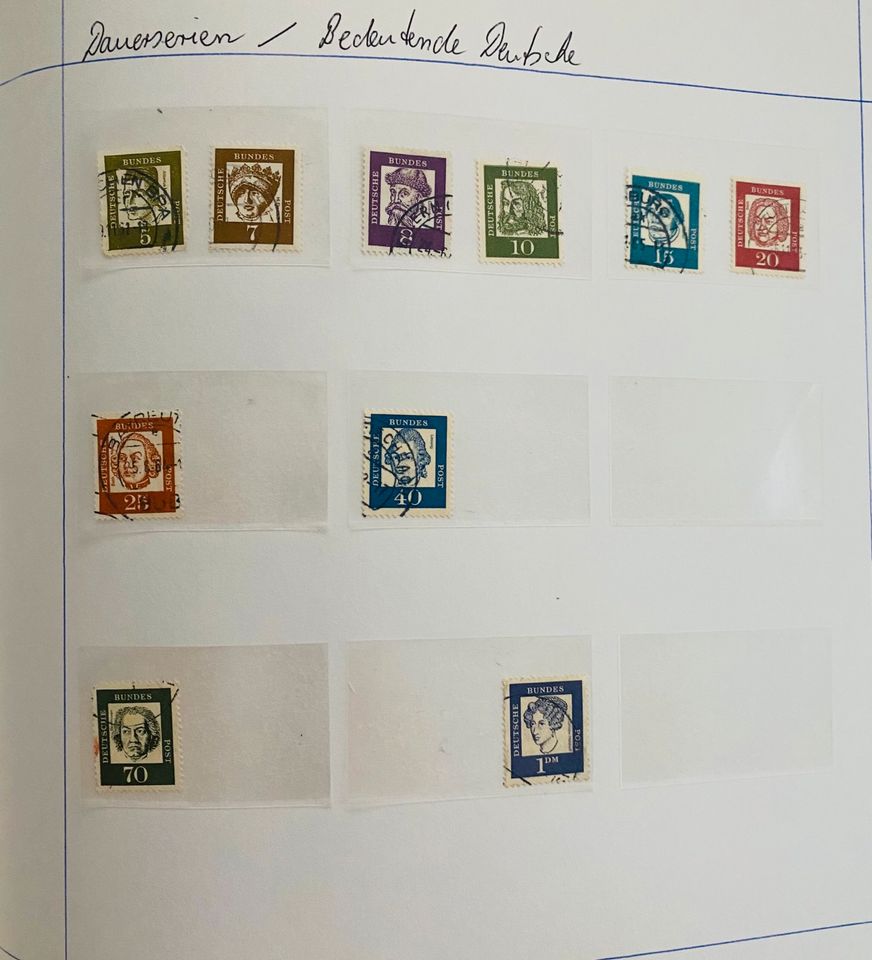 Briefmarkensammlung Deutsches Kaiser Reich bis 1999 in Niederelbert