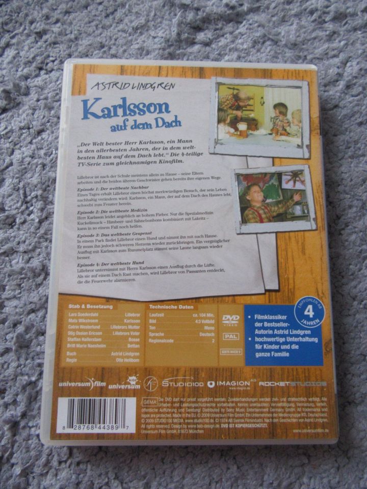 DVD: Karlsson auf dem Dach von Astrid Lindgren in Dülmen