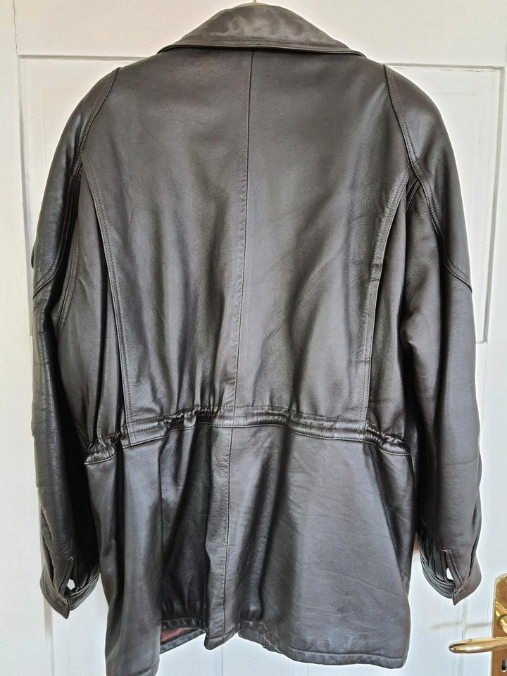 Lederjacke Nappaleder Gino Ginera Gr. 54 gefüttert Vintage Retro in Erfurt