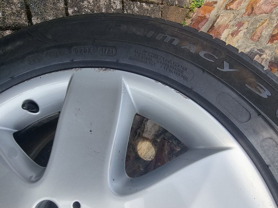 4 Alufelgen mit Michelin Primacy Sommerreifen 225/55 R17 in Idar-Oberstein