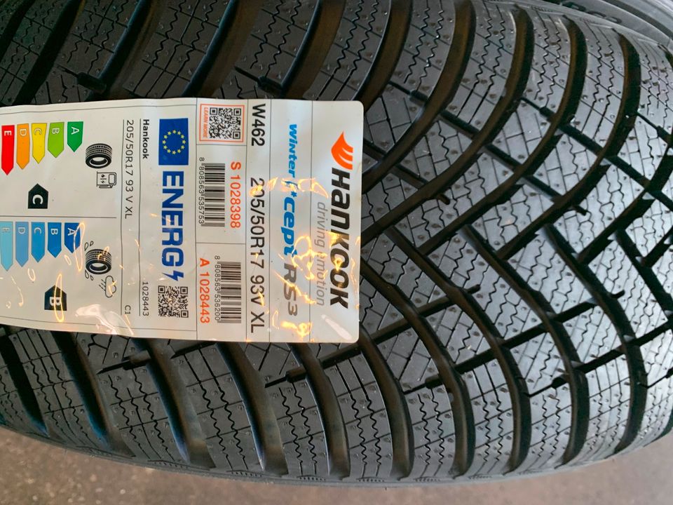 1satz 205/50R17 93V HANKOOK WINTER ICEPT RS3 NEU inkl.MONTAGE! in Stockstadt a. Main