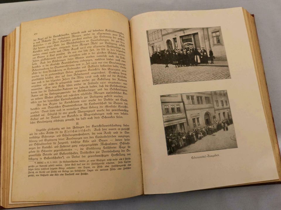 Buch von 1922  "Coburg im Weltkrieg 1914/18" in Meeder