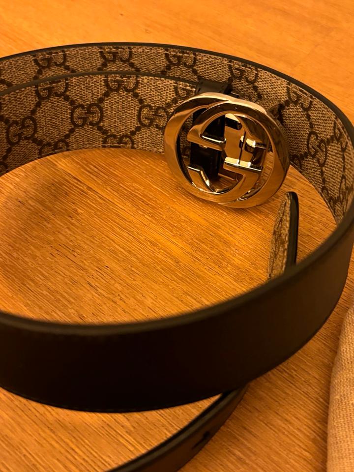 GUCCI wendbarer Gürtel mit GG Supreme-Canvas 85er Lönge in Potsdam