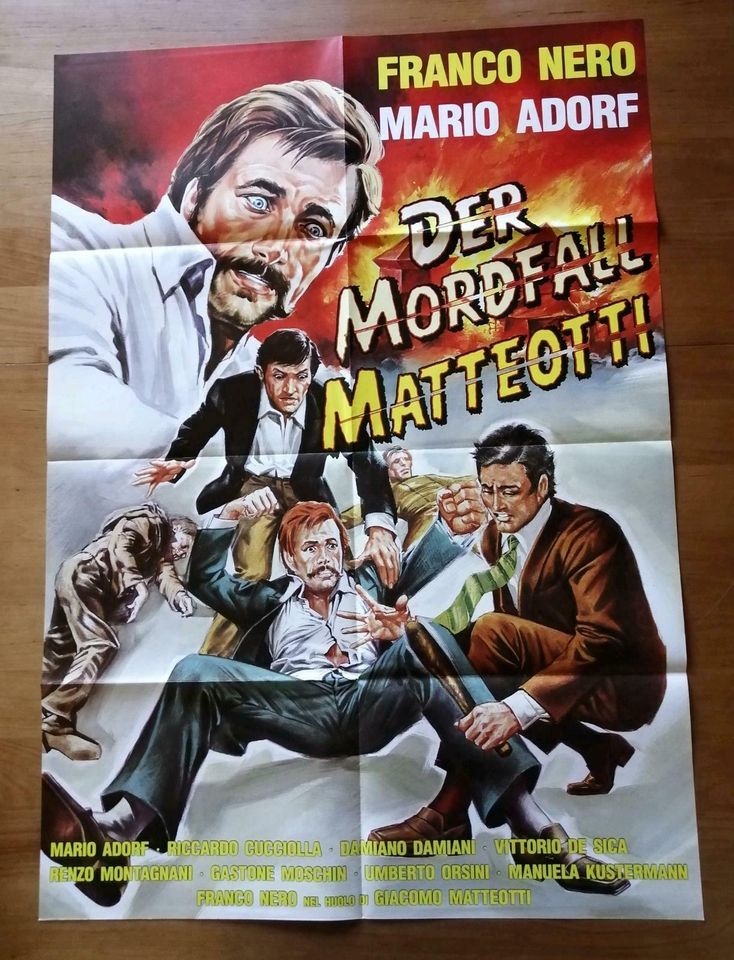 Der Mordfall Matteotti Filmplakat ca. 59,5 cm / 84 cm in Frammersbach