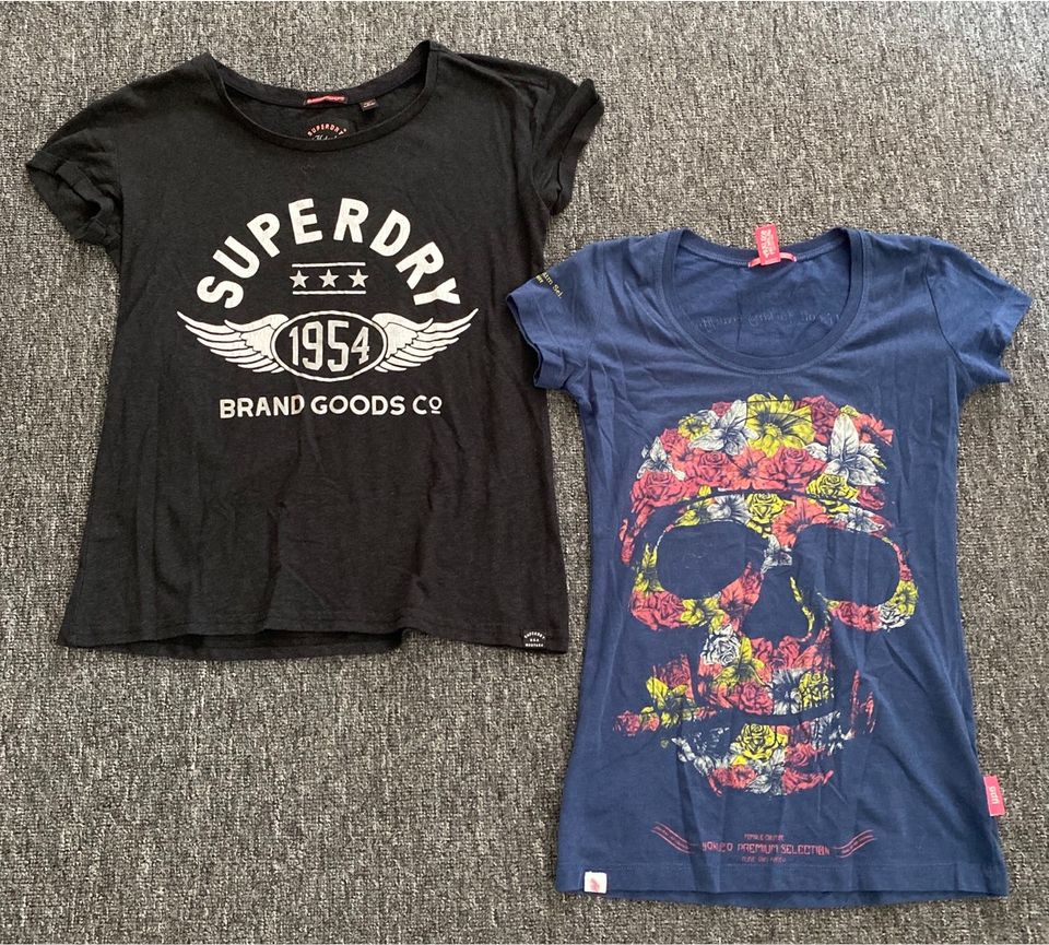 T-Shirt YAKUZA blau SUPERDRY schwarz XS in Eckernförde