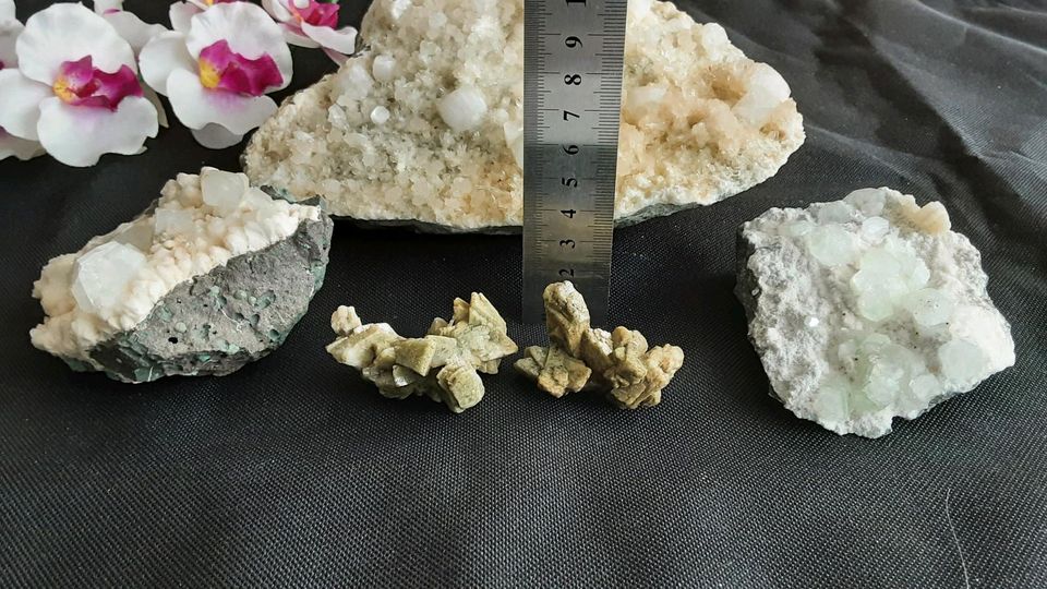 Zeolith Mineralien aus Indien im Konvolut in Herford