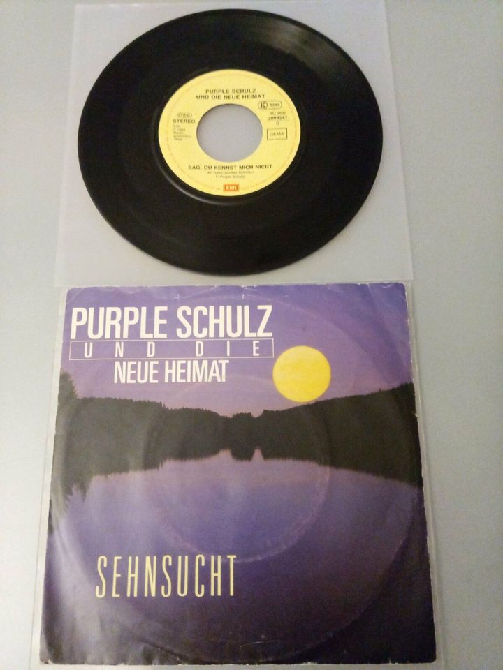 Purple Schulz Und Die Neue Heimat Single ‎– Sehnsucht – 1984 in Köln