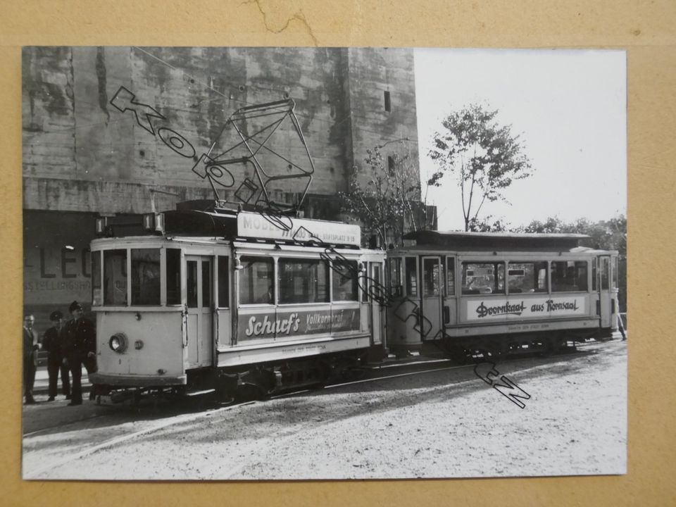 Bonn-Dottendorf Archiv Foto  Endhaltestelle am Bunker Straßenbahn in Bonn