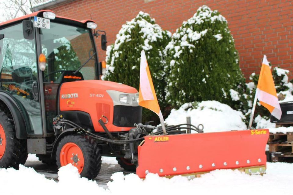 Winterdienst Mietpaket Traktor Schneeschild Saison 2024/2025 in Nottuln