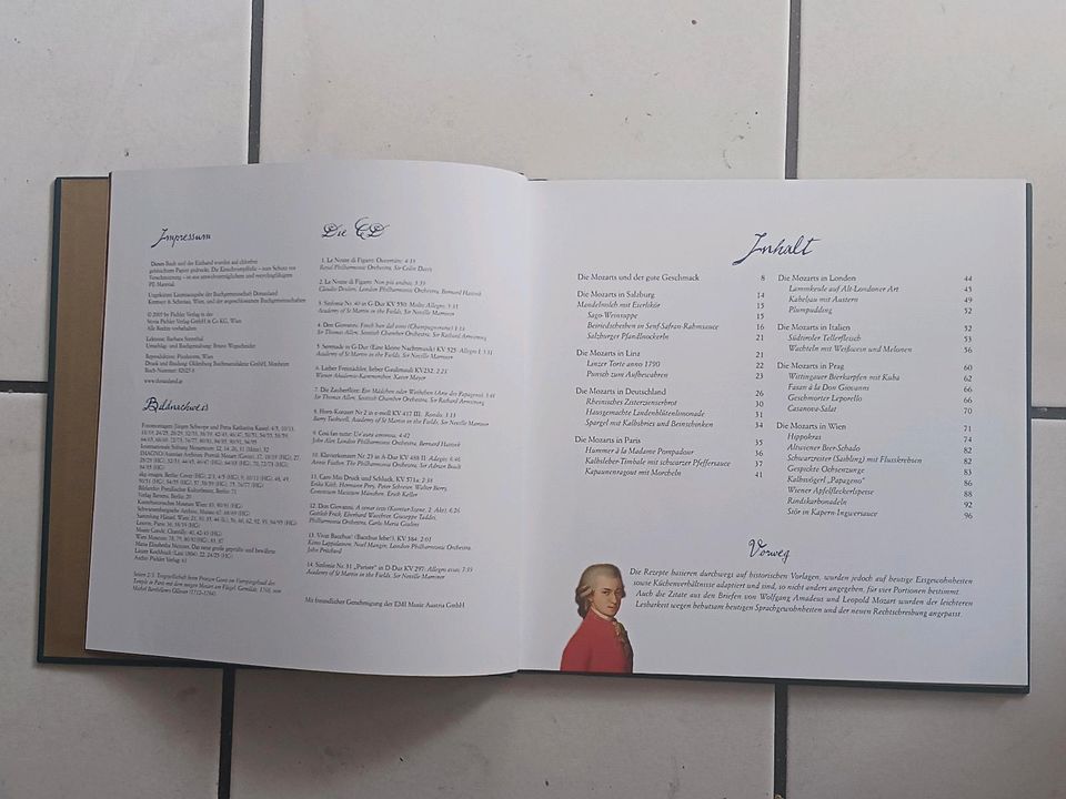 Kochbuch mit CD "Amadeus à la carte" Eine kulinarische Reise in Edewecht