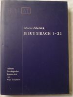 Jesus Sirach 1-23 Herder theologisch Kommentar alt Testament Juda Baden-Württemberg - Albstadt Vorschau