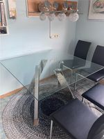 Morderner Esstisch aus Glas mit 4 Stühlen Baden-Württemberg - Stutensee Vorschau