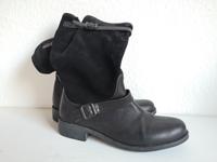Damen Schuhe Biker Boots Stiefeletten CAMPER Gr 38 schwarz Leder Duisburg - Friemersheim Vorschau