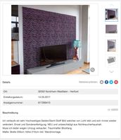 Wandteppich Stoff Bild Wand Kunst Samt Einzelstück Nordrhein-Westfalen - Herford Vorschau