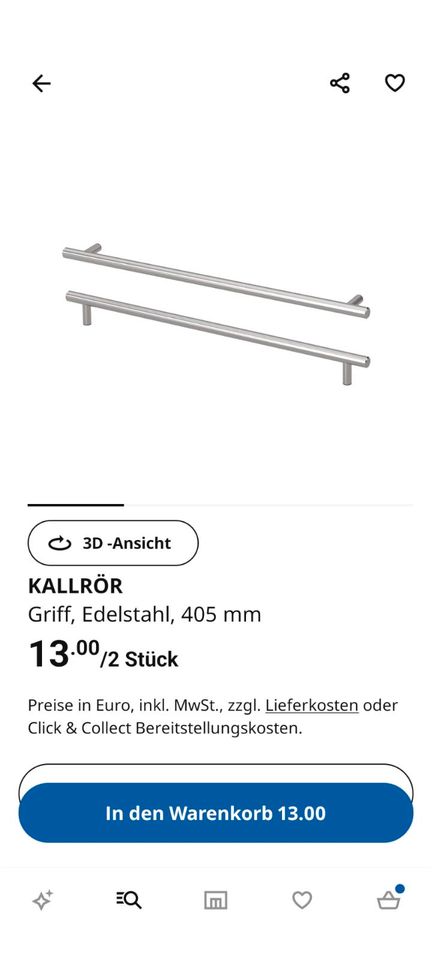 IKEA Griffe,Kallrör in Marl