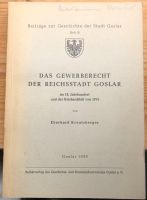 Buch „Das Gewerberecht der Reichsstadt Goslar“ Niedersachsen - Goslar Vorschau