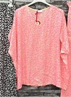Damen Neon Leo Print Seide Mischung Bluse Tunika m l xl Hessen - Groß-Gerau Vorschau