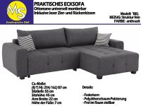 Sofa Couch Wohnlandschaft L Form inkl. Federkern Struktur anthraz Nordrhein-Westfalen - Mettingen Vorschau