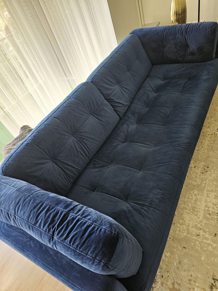 SitzGarnitur Sofa set 2x 3 er und 1x Sessel grau/blau in Norderstedt