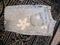 Jeans hellblau Blumen weit baggy wide blau M Niedersachsen - Selsingen Vorschau