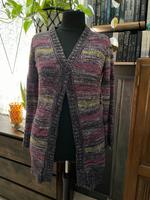 Flauschige Strickjacke lila bunt Gina Benotti Gr. 40/42 Niedersachsen - Uelzen Vorschau