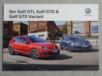 VW Golf 7 GTI, GTD & GTD Variant Prospekt (inkl.Oettinger Prosp.) Niedersachsen - Nienburg (Weser) Vorschau