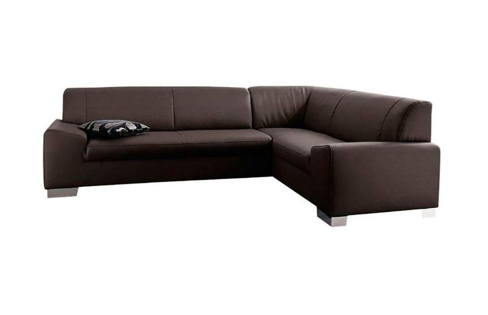 Ecksofa Sofa Polsterecke 247/212 cm Kunstleder Braun Norma Neu in Hamburg