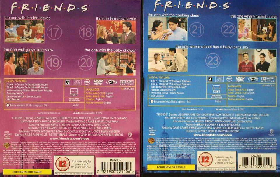 Friends, The complete eighth season, Staffel 8, in englisch in Minden