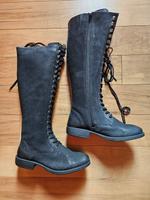 Hohe Schnür-Stiefel in Schwarz, Gr. 42 Köln - Lindenthal Vorschau