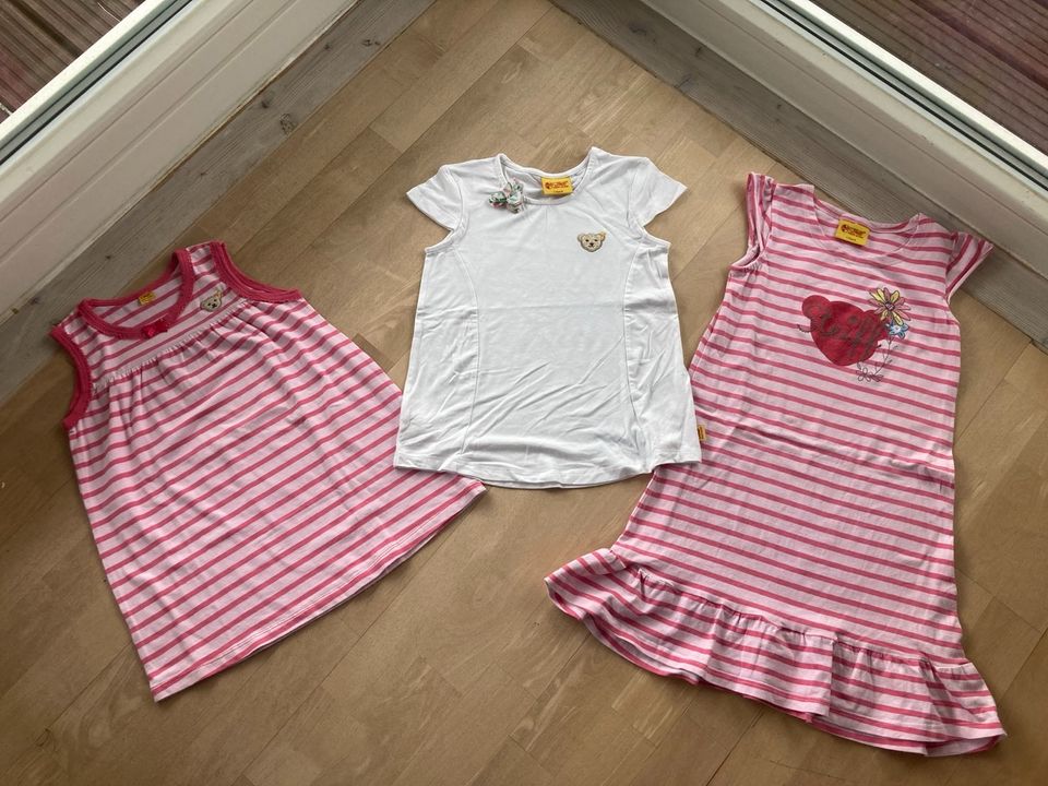 Steiff Kleid T-Shirt Top weiß/pink/rosa Gr.116 w NEU! Süß! in Göppingen