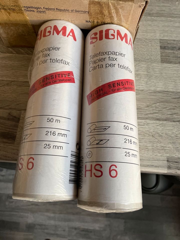 Sigma Telefaxpapier 2 rollen neu in Dortmund