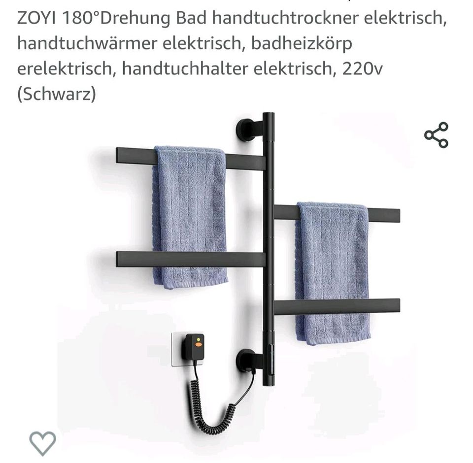 Heizung Bad Handtuchhalter elektronisch 180 Grad Drehung 220 volt in Wolfsburg