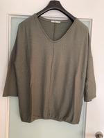 Cecil Pulli Pullover Tunika 3/4 Arm Kaki Seersucker-Optik Gr M❤️ Berlin - Neukölln Vorschau