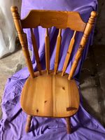 Massiver Stuhl Vintage 80ziger Jahre gutes Holz Saarland - Mettlach Vorschau